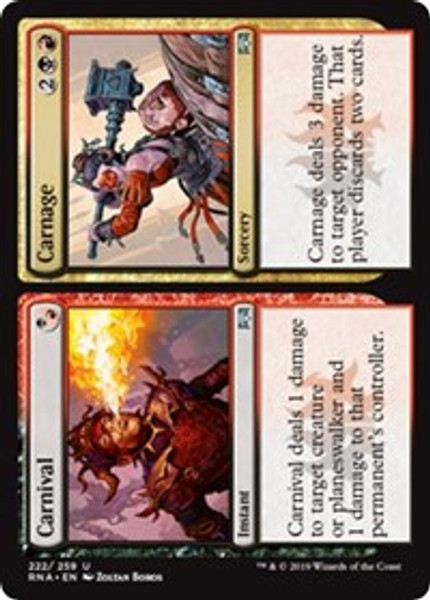 Carnival // Carnage (Ravnica Allegiance) - Near Mint Foil