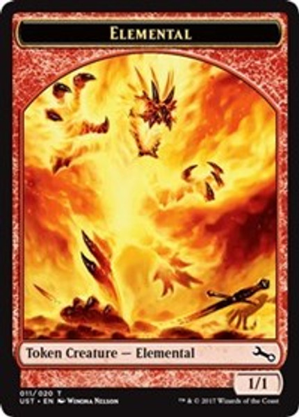 Elemental Token (011) (Unstable) - Moderately Played Foil