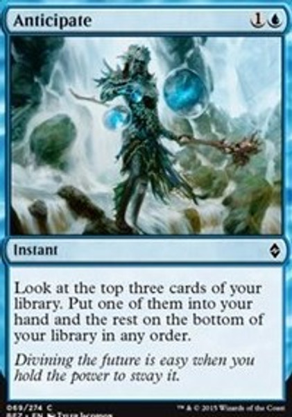 Anticipate (Battle for Zendikar) - Lightly Played Foil