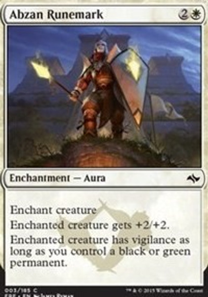 Abzan Runemark (Fate Reforged) - Lightly Played