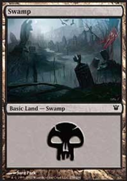 Swamp (258) (Innistrad) - Moderately Played Foil