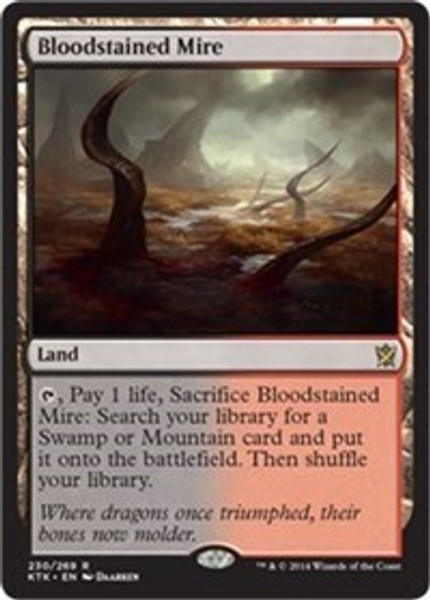 Bloodstained Mire (Khans of Tarkir) - Lightly Played Foil