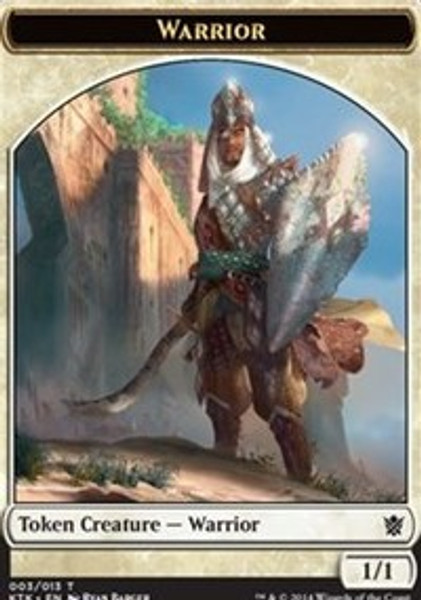 Warrior Token (Sword & Shield) (Khans of Tarkir) - Lightly Played