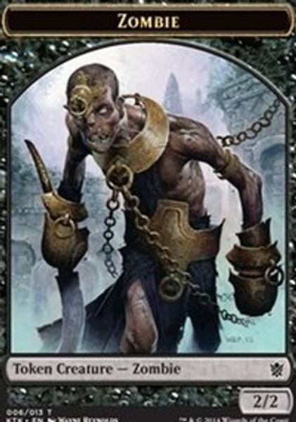 Zombie Token (Khans of Tarkir) - Heavily Played