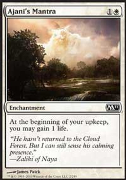 Ajani's Mantra (Magic 2011 (M11)) - Moderately Played Foil