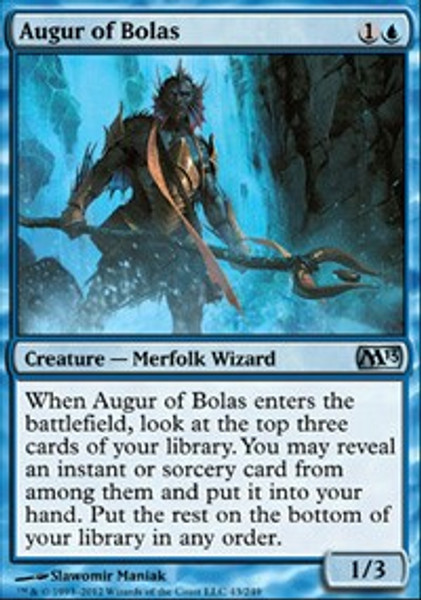 Augur of Bolas (Magic 2013 (M13)) - Lightly Played Foil