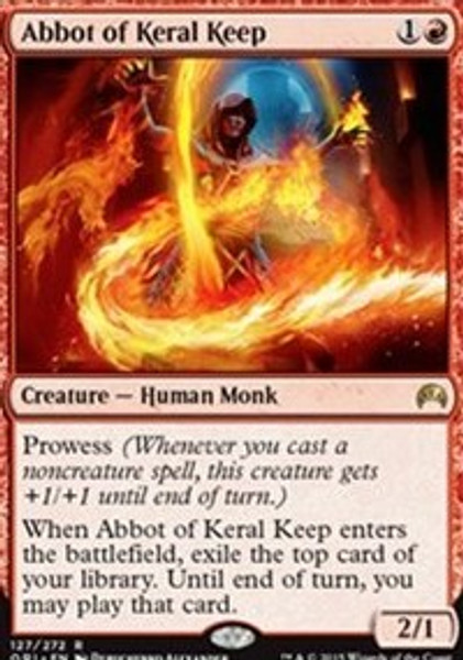 Abbot of Keral Keep (Magic Origins) - Lightly Played