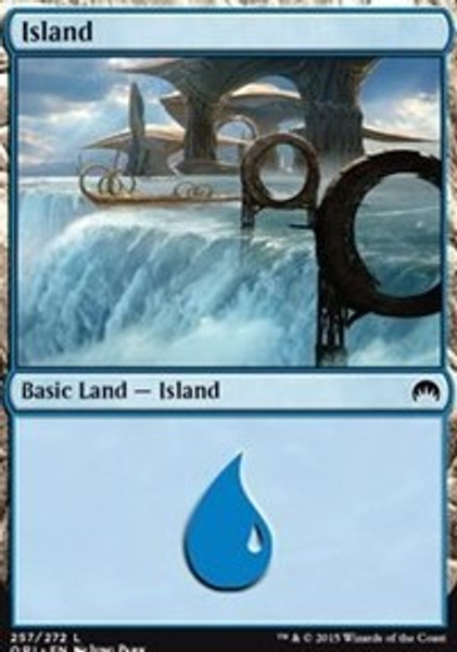 Island (257) (Magic Origins) - Damaged