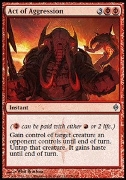 Act of Aggression (New Phyrexia) - Heavily Played