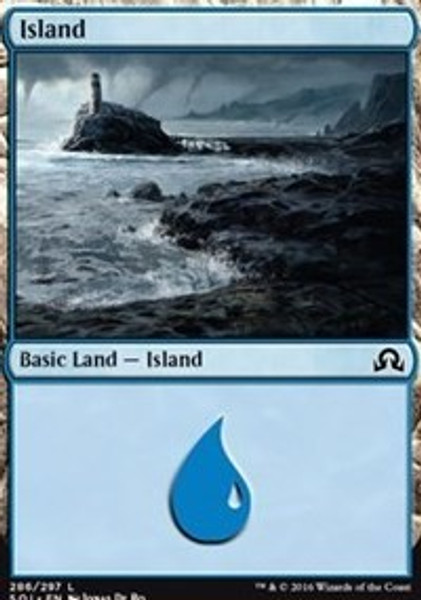 Island (286) (Shadows over Innistrad) - Lightly Played Foil