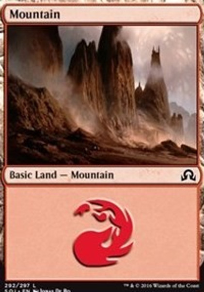 Mountain (292) (Shadows over Innistrad) - Lightly Played Foil