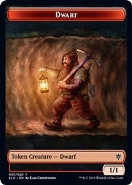 Dwarf Token (Throne of Eldraine) - Lightly Played