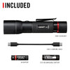 COAST 21625 HX5R – Dual Power Rechargeable Flashlight, 800 Lumens – what's included