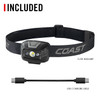 COAST 30739 FL20R – Rechargeable Headlamp, 520 Lumens – what's included