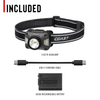 COAST 31530 FLX27R – Dual Power Rechargeable Headlamp, 1300 Lumens – what's included