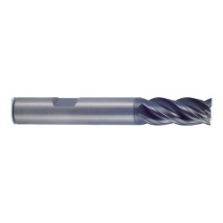 YG-1 UGMF71S961 V7 Plus A 4 Flute Multiple Helix Corner Radius Flat Shank End Mill 1/2(R.030) x 1/2 x 2-1/2 x 4-1/2