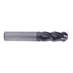 YG-1 UGMG53922 V7 Plus A 4 Flute Multiple Helix Ball Nose Plain Shank End Mill 15/32 x 1/2 x 1-1/4 x 3-1/2