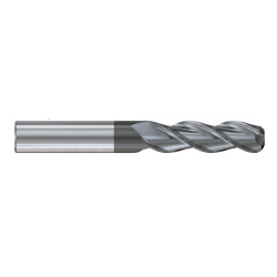 YG-1 JAH23100 Alu-Power HPC 3 Flute Extended Reach Plain Shank Coated End Mill 10 x 10 x 14(35) x 100