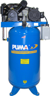 Puma TN-7580VM 7.5 HP, 80 Gallon Vertical Tank with Magnetic Starter