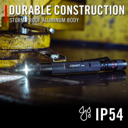 COAST 20818 HP3R – Dual Power Rechargeable Flashlight, 500 Lumens – features
