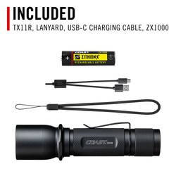 COAST 30776 TX11R – Dual Power Rechargeable Flashlight, 1500 Lumens – what's included