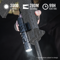COAST 31288 TX300R – Rechargeable Flashlight, 3000 Lumens, IP67 Waterproof, Hanging gift box – specifications