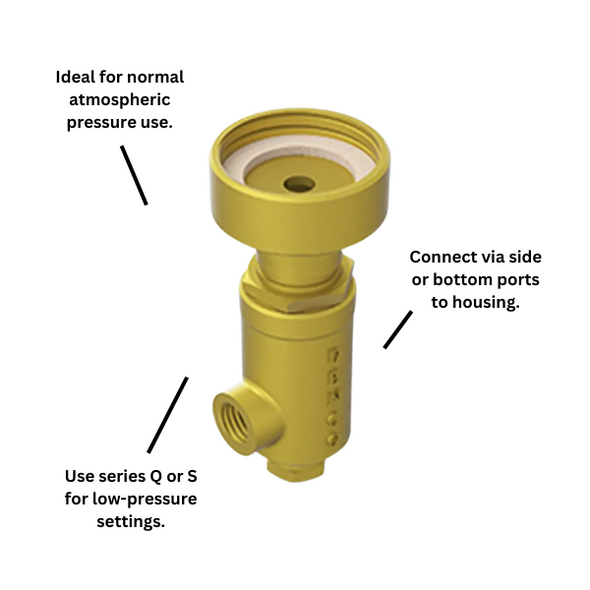 Bijur Delimon 38010 | CLO Series N, Brass Body and Adaptor with 1/4” BSP 38010 Threads