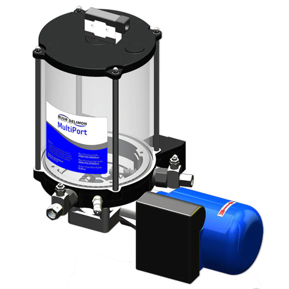 Bijur Delimon 41320-2NF Multiport Lubricator, 110V, 2L Reservoir, Low-Level Switch (41320-2NF)