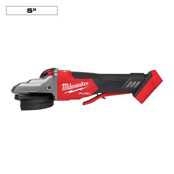 Milwaukee M18 FUEL™ 5" Flathead Braking Grinder, Paddle Switch No-Lock Milwaukee M18 FUEL™ 5" Flathead Braking Grinder, Paddle Switch No-Lock