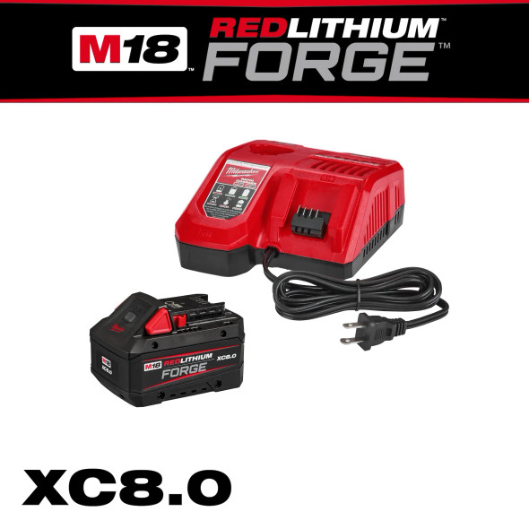 Milwaukee M18™ REDLITHIUM™ FORGE™ XC8.0 Starter Kit Milwaukee M18™ REDLITHIUM™ FORGE™ XC8.0 Starter Kit