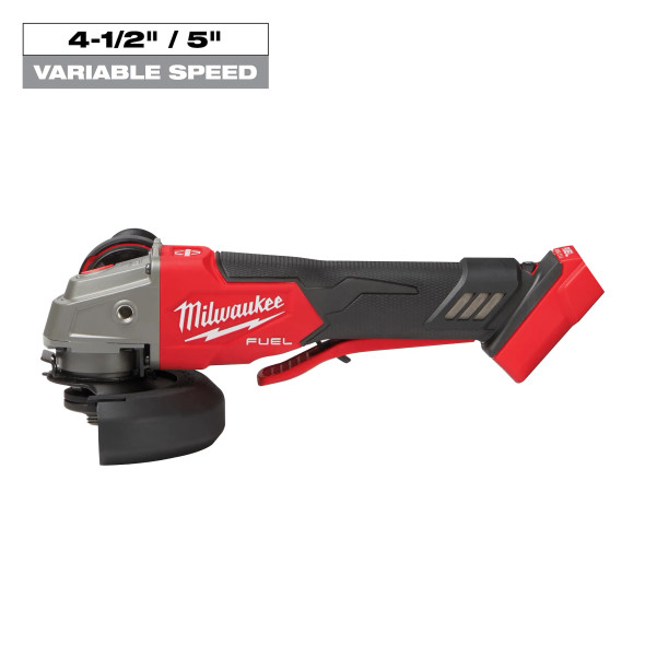 Milwaukee M18 FUEL™ 4-1/2" / 5" Variable Speed Braking Grinder, Paddle Switch No-Lock Milwaukee M18 FUEL™ 4-1/2" / 5" Variable Speed Braking Grinder, Paddle Switch No-Lock