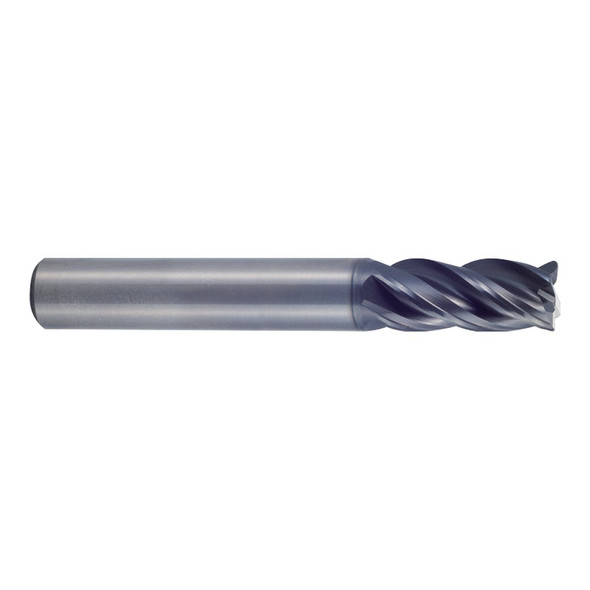 YG-1 UGMF70947 V7 Plus A 4 Flute Multiple Helix Corner Radius Plain Shank End Mill 1(R.060) x 1 x 1 x 4