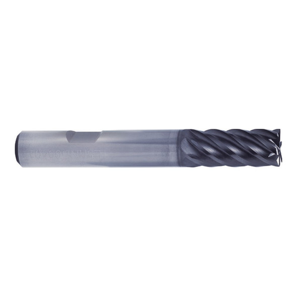 YG-1 UGMG21905 V7 Plus A 6 Flute 45 Degree Helix Square Flat Shank End Mill 3/8 x 3/8 x 1-1/2 x 4
