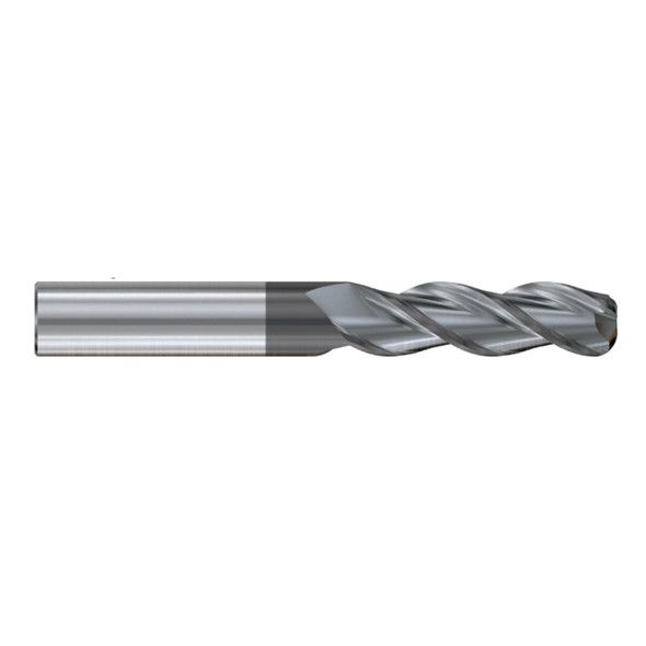 YG-1 JAH24929 Alu-Power HPC 3 Flutecorner Radius Plain Shank Coated End Mill 12(R3) x 12 x 48 x 100
