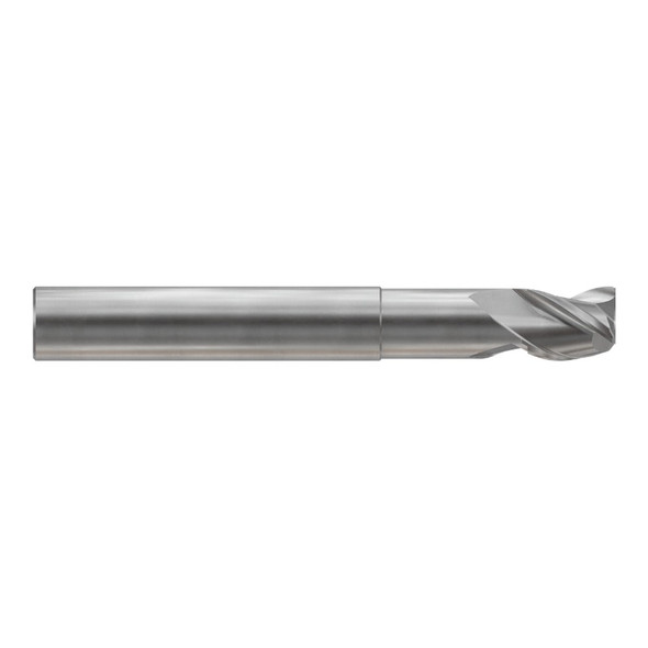YG-1 E5G98972 Alu-Power HPC 3 Flute Corner Radius With Neck 37 Degree Helix End Mill 1(R.12) x 1 x 1-1/4(2-5/8) x 5