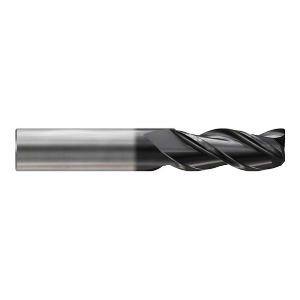 YG-1 JAG97720 Alu-Power HPC 3 Flute Corner Radius End Mill DLC Coated 1/4(.010) x 1/4 x 1-1/2 x 3