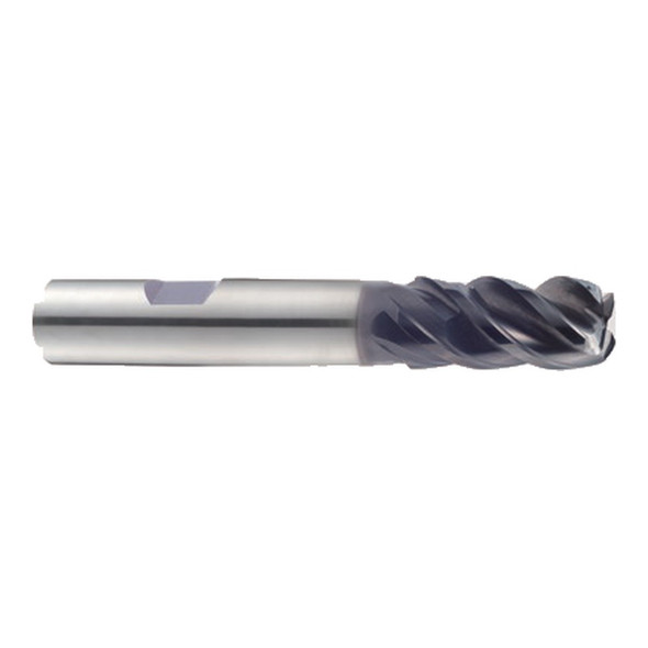 YG-1 UGMG43024 TitaNox-Power 4 Flute Double Core Corner Radius Flat Shank Mill 3/8(R.020) x 3/8 x 13/16 x 2-1/2