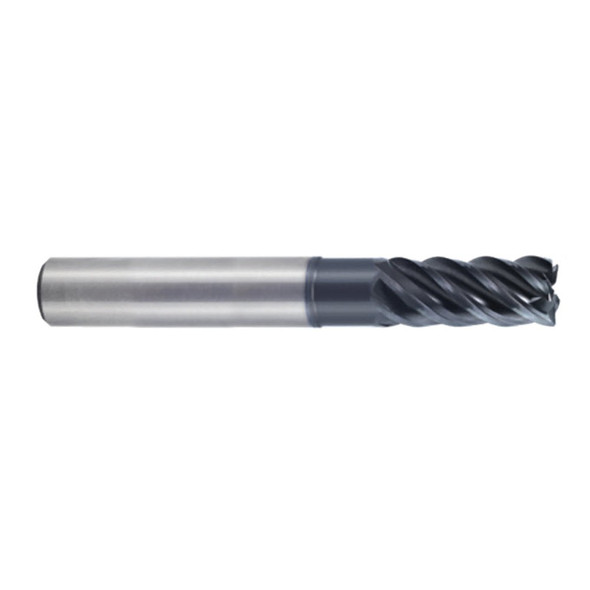 YG-1 UGMH30901 TitaNox-Power 5 Flute Corner Radius Extended Neck Flat Shank End Mill 1(R.120) x 1 x 1-1/4 x 3-1/4 x 6