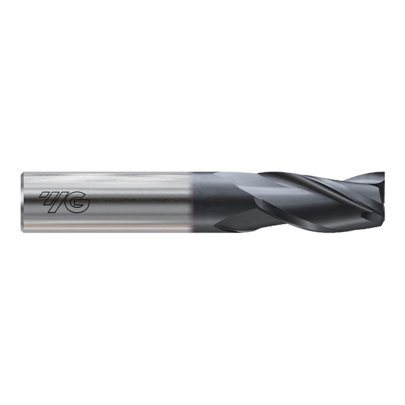 YG-1 E5I10007 YGBasix Carbide 3 Flute 30deg. Helix Regular Length End Mill Uncoated 7/64 x 1/8 x 3/8 x 1-1/2