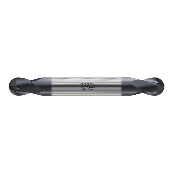 YG-1 G9I04008N YGBasix Carbide 2 Flute 30deg. Helix Regular Double Ball End Mill Coated 1/8 x 3/8 x 3/8 x 3