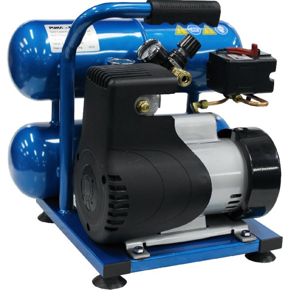 Puma LA-5721 1 HP, Oil-Less with 2 Gallon Twin Stacked Hand Carry Tank
