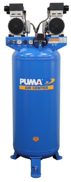 Puma WE-20D60V 4.0 HP, Oil-Less Silent (75 dB) with 60 Gallon Vertical Stationary Tank
