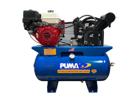 Puma TN-13030HGE 13 HP, 30 Gallon Horizontal Tank with 13 HP Honda Engine