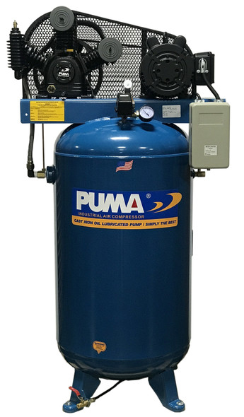 Puma TC-5080VM 5 HP, 80 Gallon Vertical Tank, with Magnetic Starter