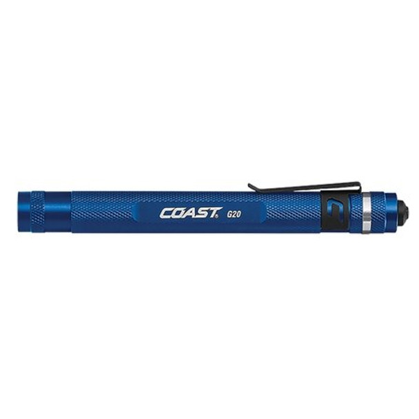 Coast TT7817CP G20 Inspection Beam Penlight - 68 ft / 21 m" Beam Distance | 2 x AAA (Alkaline) or ZX110 (Sold Separately)" Battery | Compact & Precision Lighting