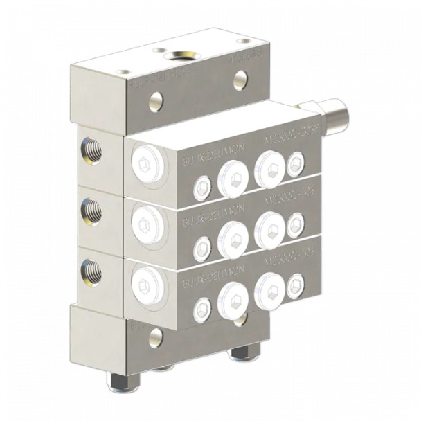 Bijur Delimon M2500C3G Valve Assembly, 3 Section, BSPP