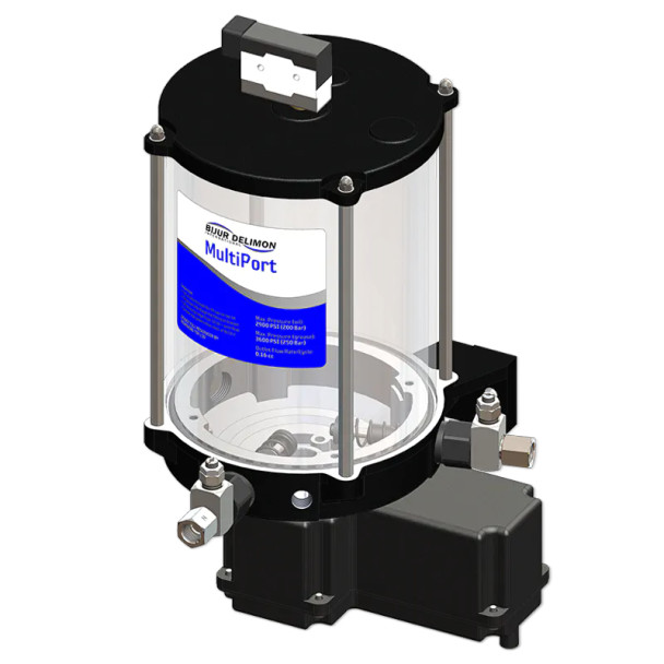 Bijur Delimon 30787-2NF Multiport Lubricator, 24V 4LB 2EL NPT (30787-2NF)