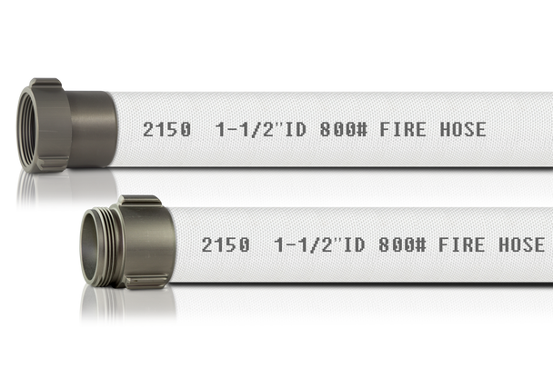 Abbott Rubber 2150-1500-100-NPSH-AL/RL 1-1/2 ID X 100 FT 800 PSI Test Double Jacke