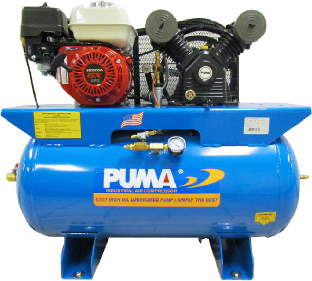 Puma PUK-5530HG 5.5 HP, 30 Gallon Horizontal Truck Mount Tank with Honda Engine, Belt Drive