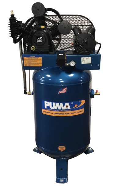 Puma TE-5040V 5 HP, 40 Gallon Vertical Tank, 175 PSI MAX